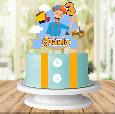 Arquivo de Corte Topo de Bolo Blippi 5