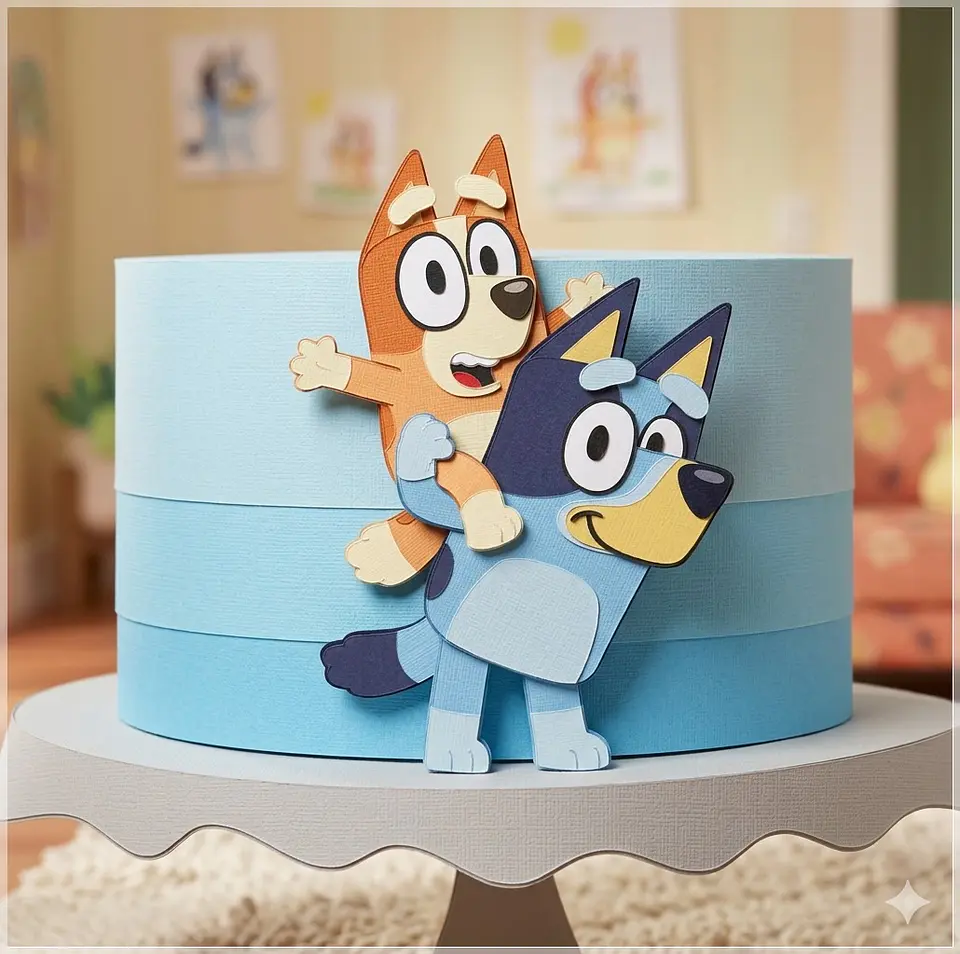 Arquivo de Corte Topo de Bolo Bluey 23 1