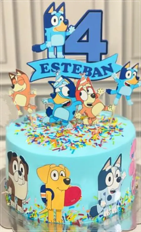 Arquivo de Corte Topo de Bolo Bluey 17