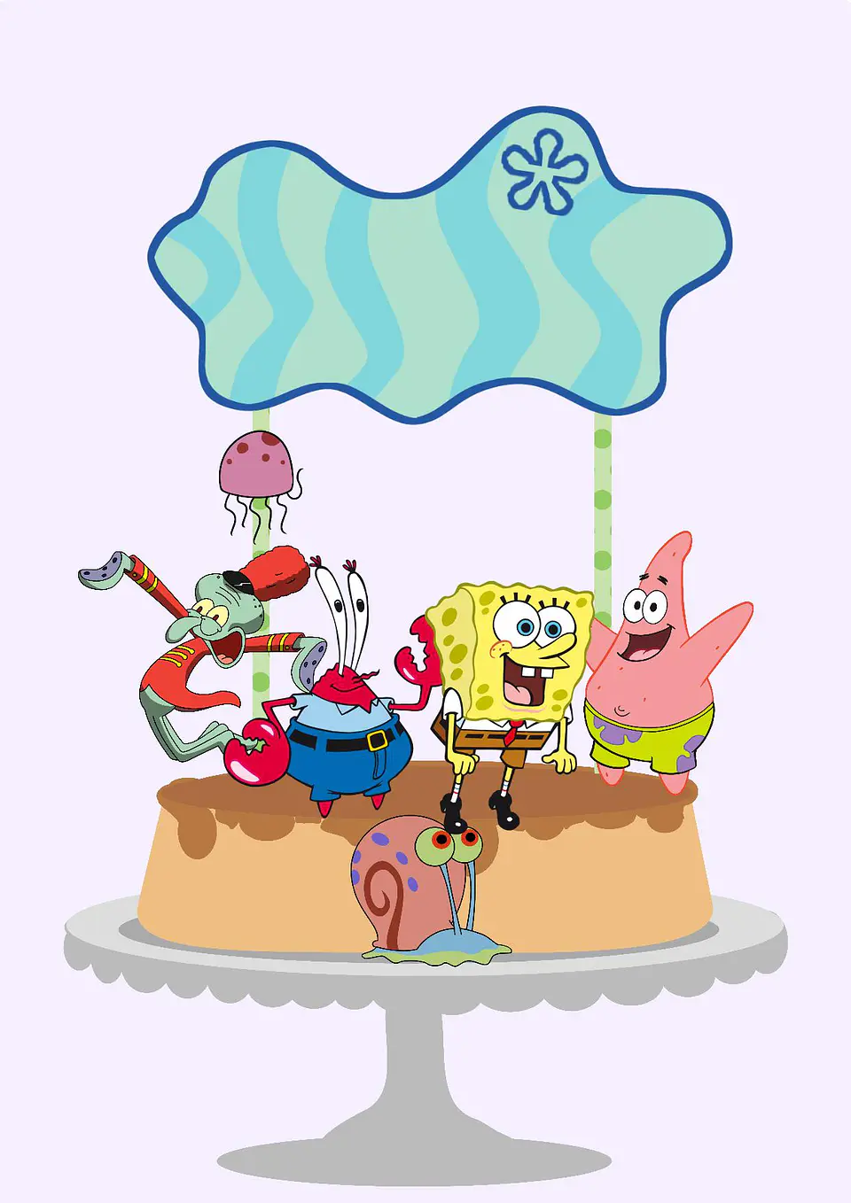 Arquivo de Corte Topo de Bolo Bob Esponja 13 1
