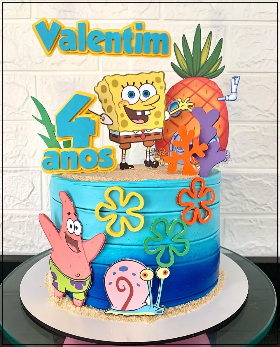 Arquivo de Corte Topo de Bolo Bob Esponja 11 1