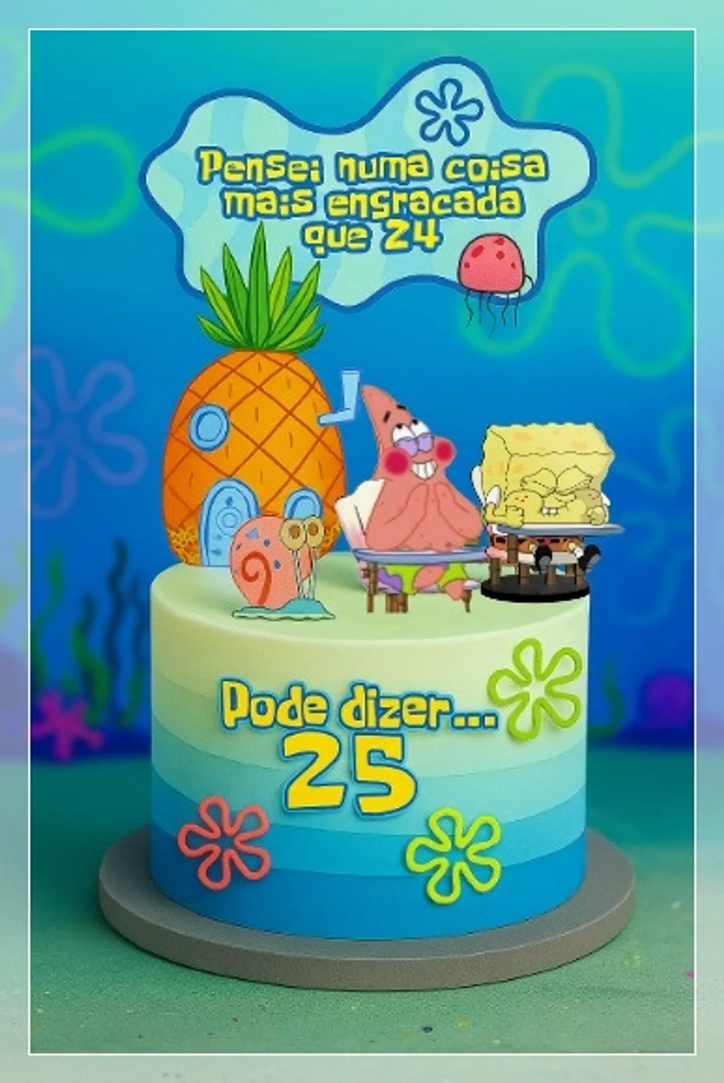 Arquivo de Corte Topo de Bolo Bob Esponja 6 1