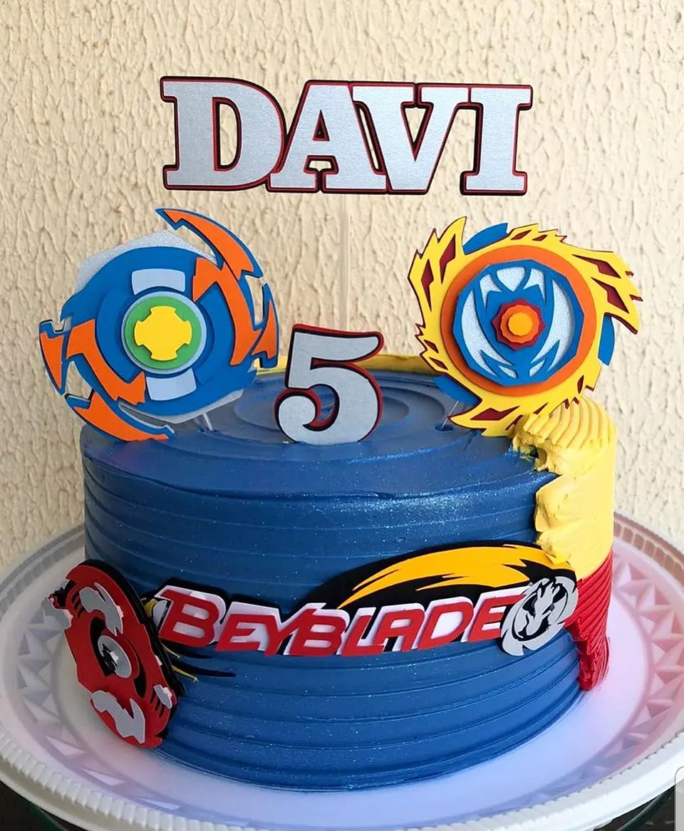 Arquivo de Corte Topo de Bolo Beyblade 1 1