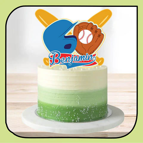 Arquivo de Corte Topo de Bolo Baseball 4