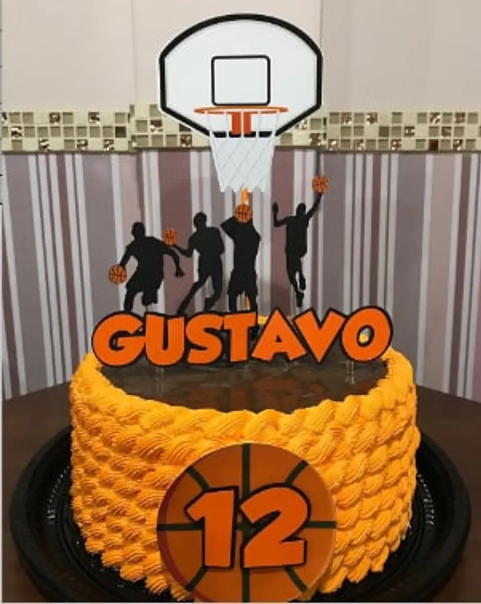 Arquivo de Corte Topo de Bolo Basquete 13 1