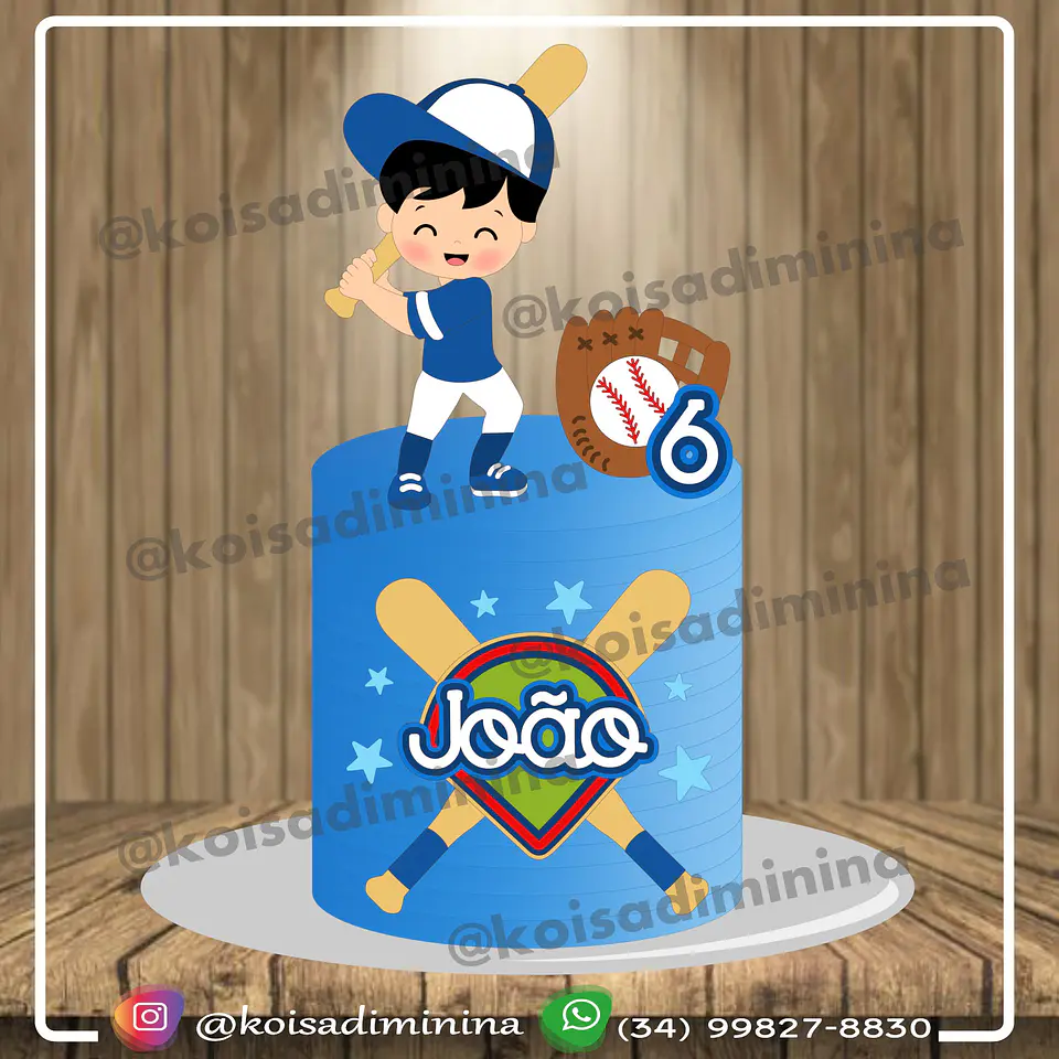 Arquivo de Corte Topo de Bolo Baseball 2 1