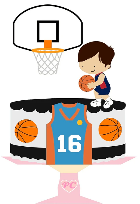 Arquivo de Corte Topo de Bolo Basquete 11