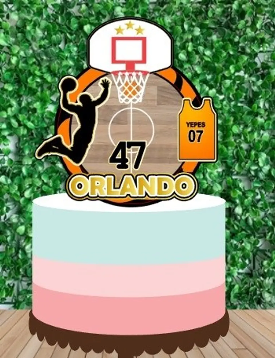 Arquivo de Corte Topo de Bolo Basquete 15 1