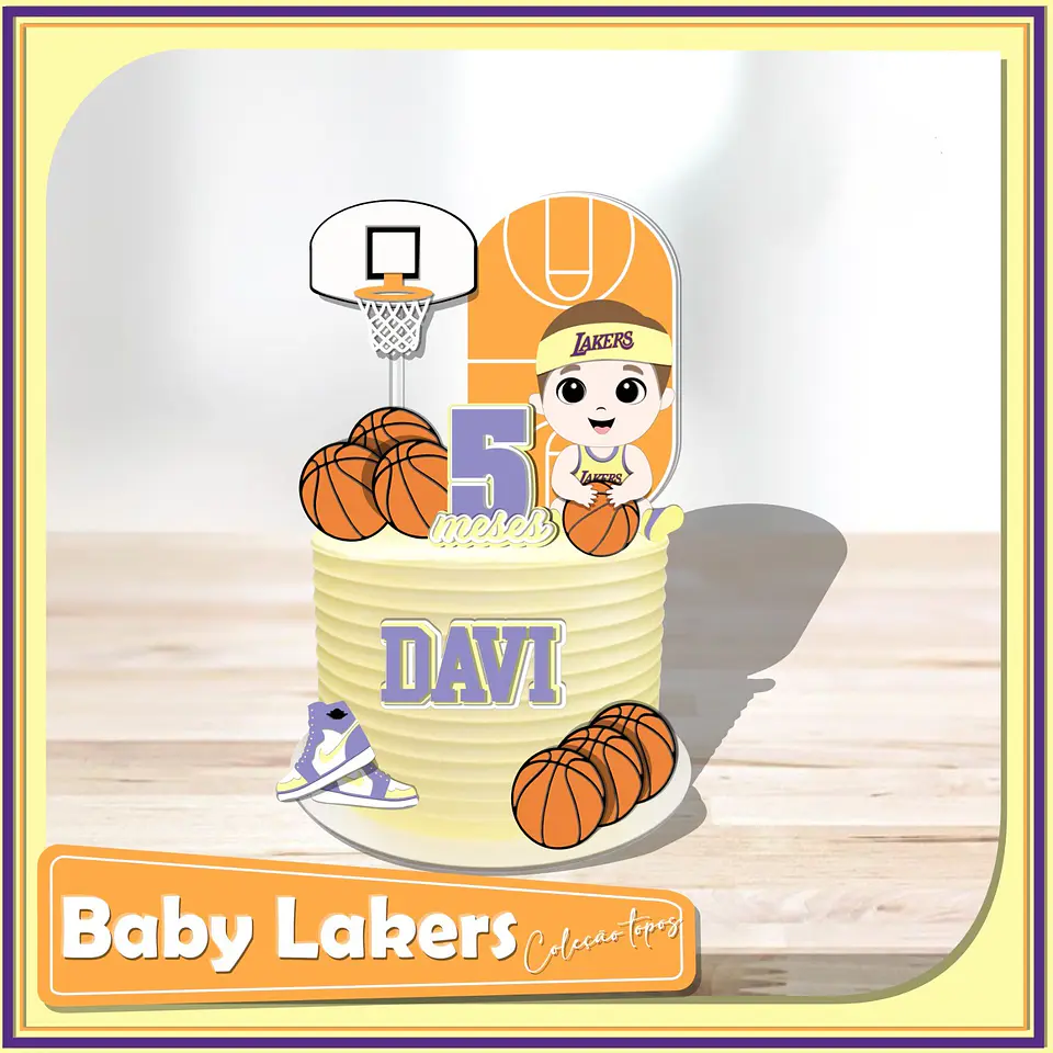 Arquivo de Corte Topo de Bolo Basquete 5 1