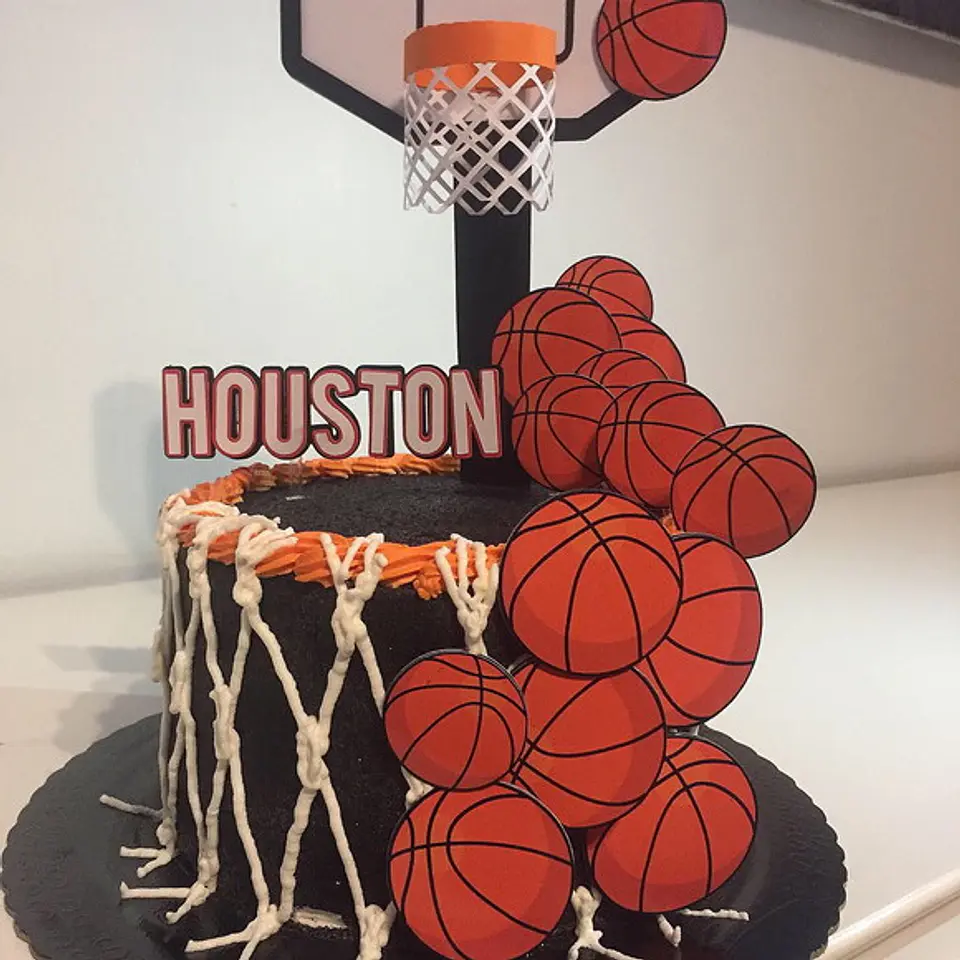 Arquivo de Corte Topo de Bolo Basquete 3 1