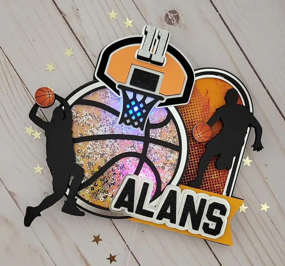 Arquivo de Corte Topo de Bolo Basquete 4 1