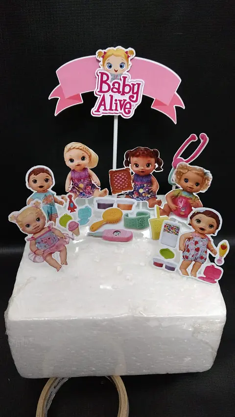 Arquivo de Corte Topo de Bolo Baby Alive 1