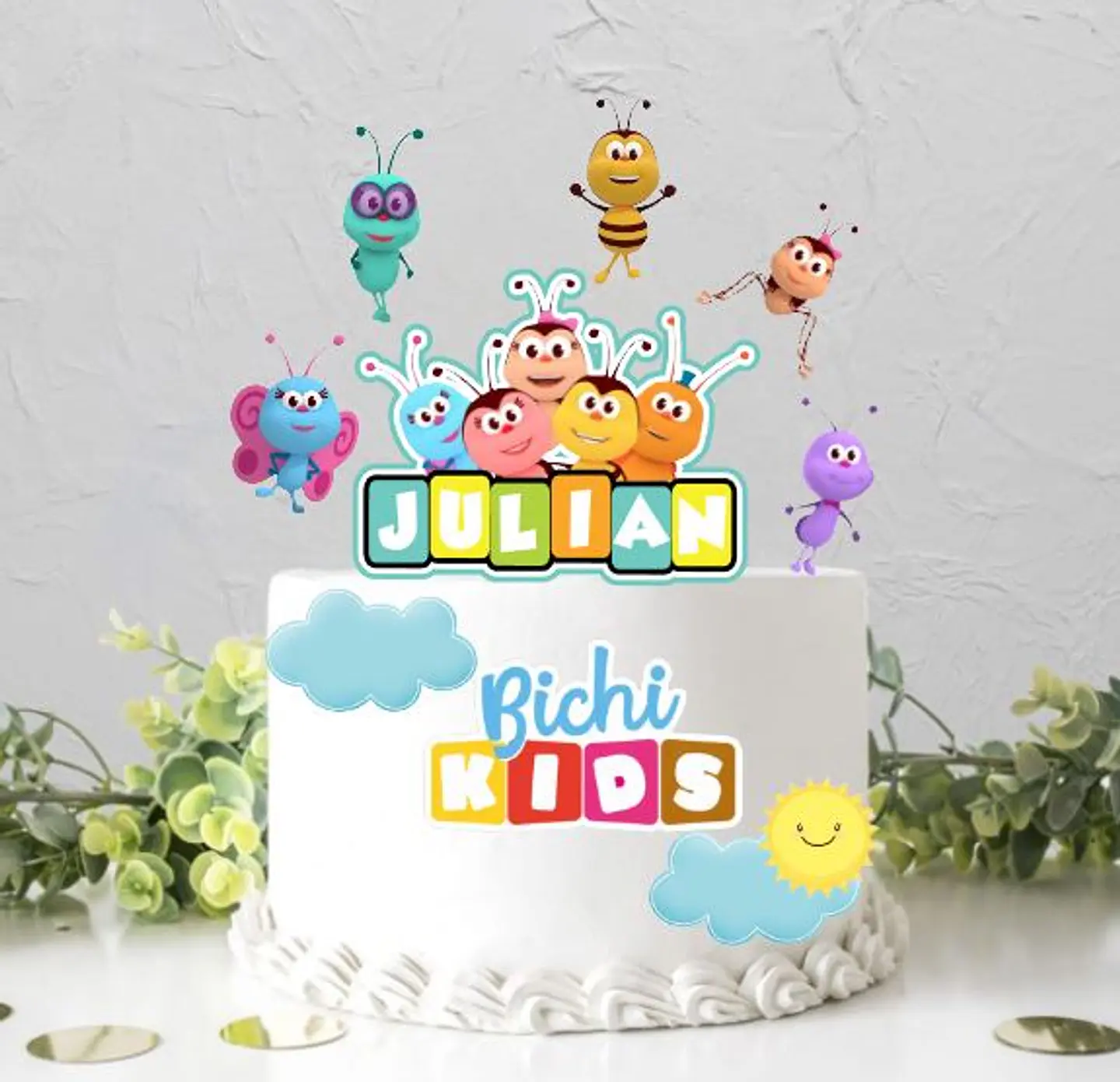 Arquivo de Corte Topo de Bolo Bichi Kids 1 1