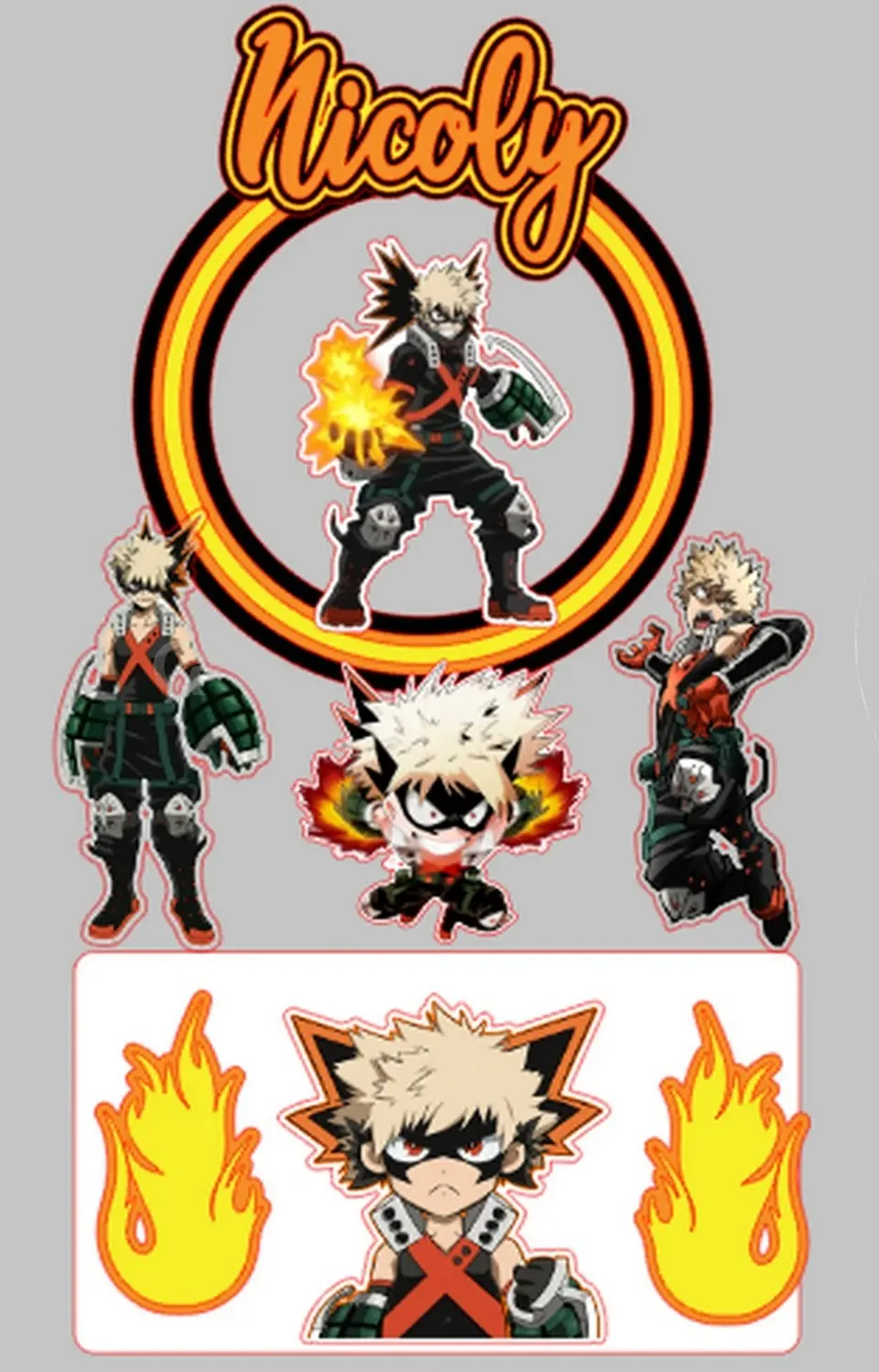 Arquivo de Corte Topo de Bolo Boku no Hero 1 1