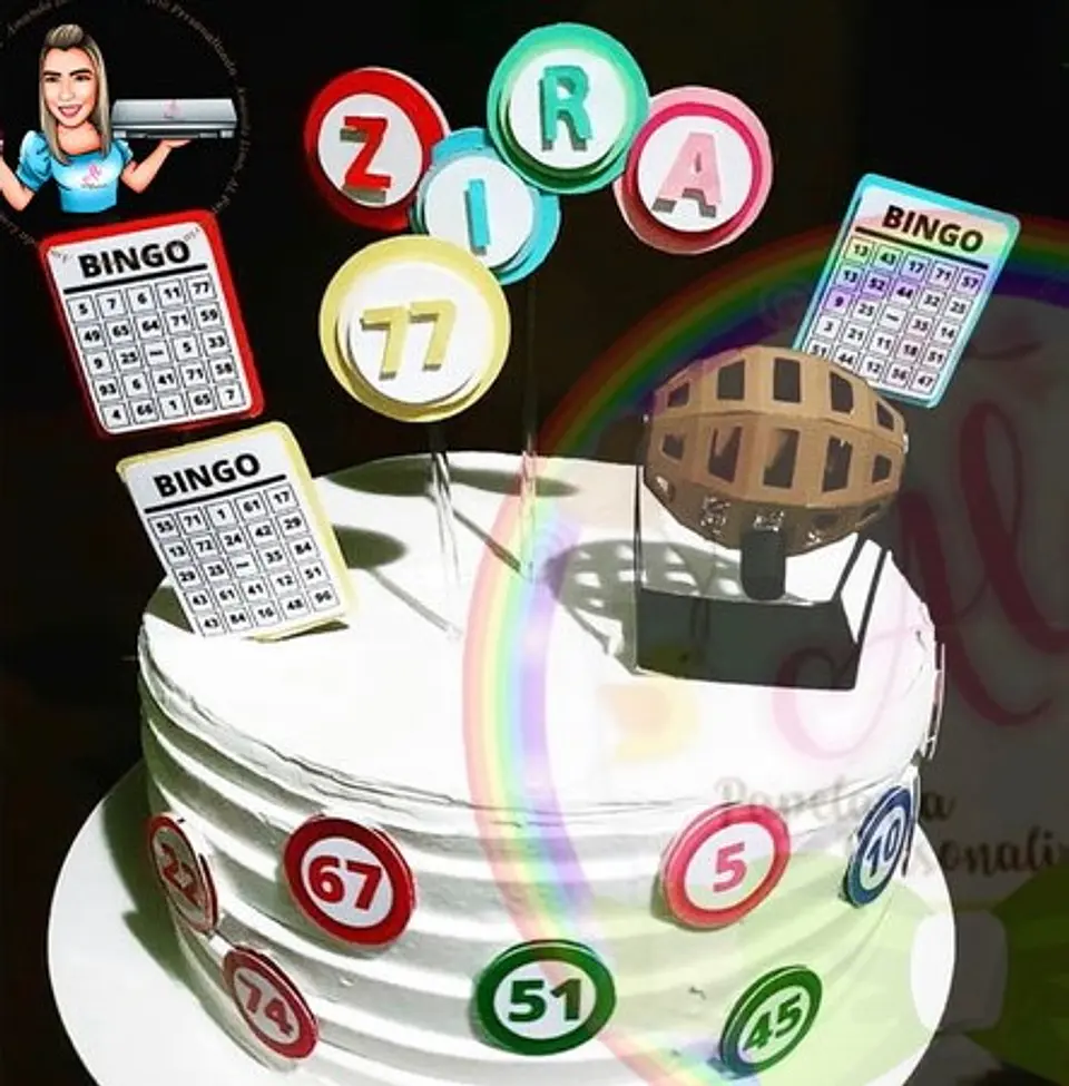 Arquivo de Corte Topo de Bolo Bingo 1 1