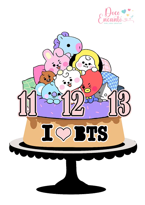Arquivo de Corte Topo de Bolo BT21 2