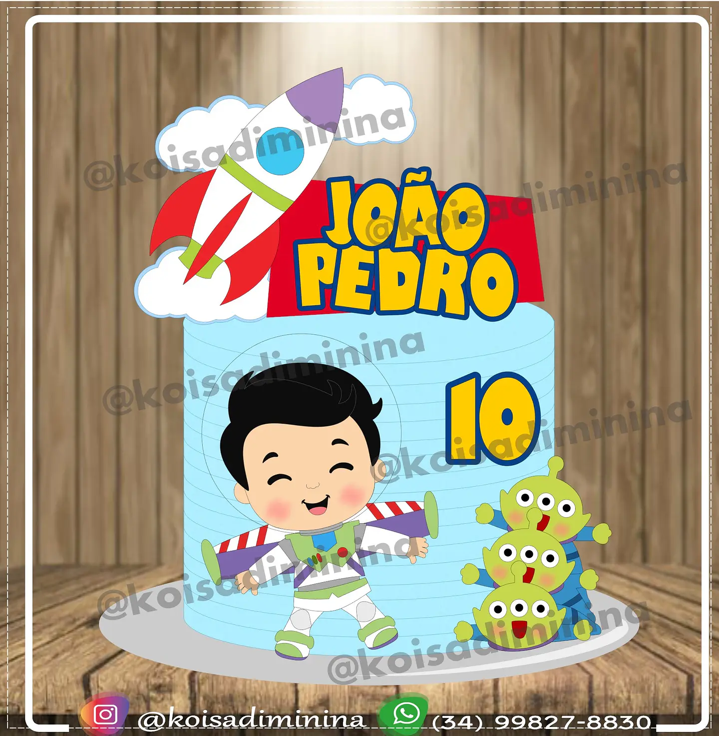 Arquivo de Corte Topo de Bolo Buzz Lightyear 5 1