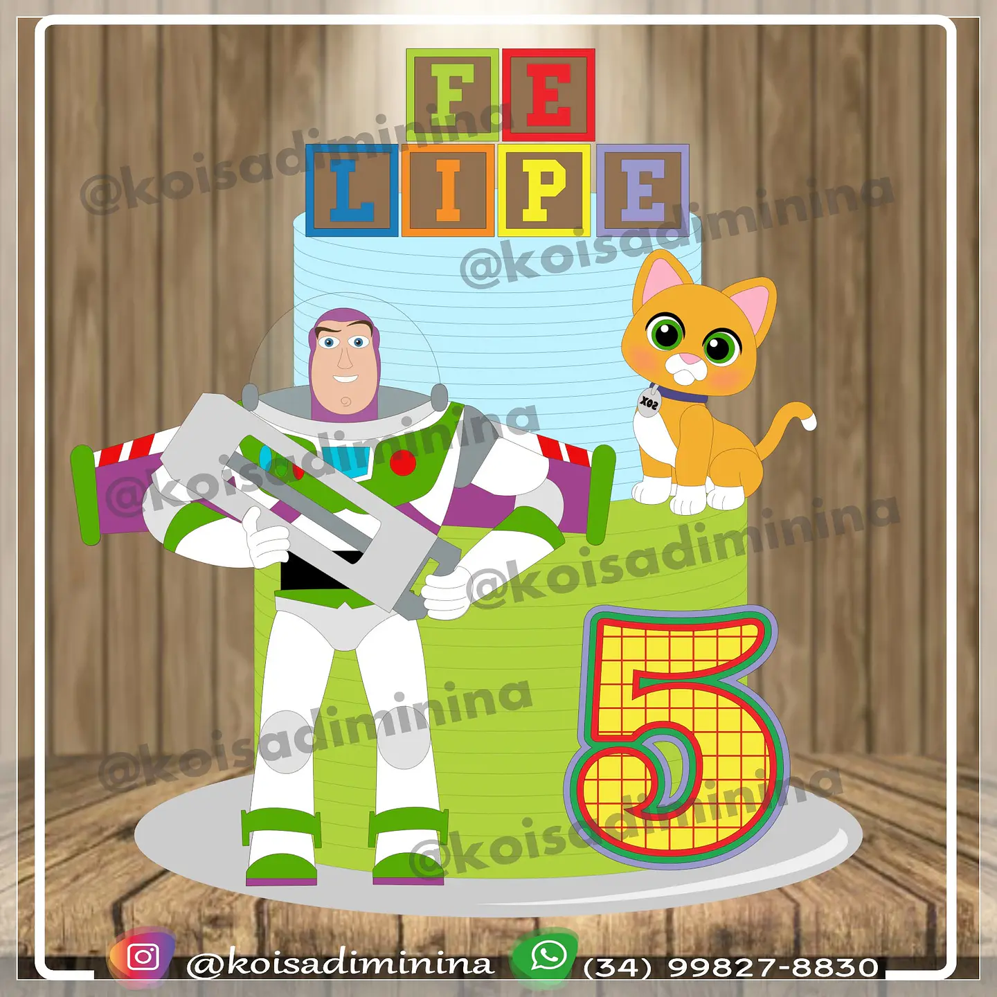 Arquivo de Corte Topo de Bolo Buzz Lightyear 3 1