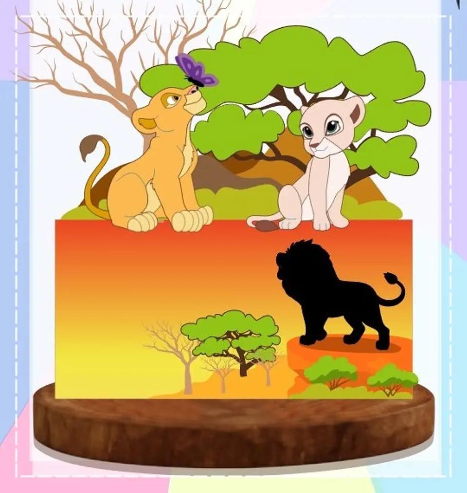 Arquivo de Corte Topo de Bolo A Guarda do Leão O Rei Leão Renumerar 7 1