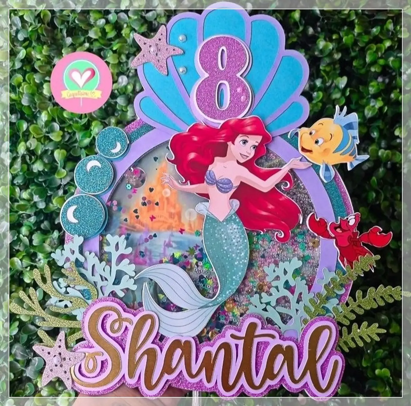 Arquivo de Corte Topo de Bolo Ariel A Pequena Sereia 11 1