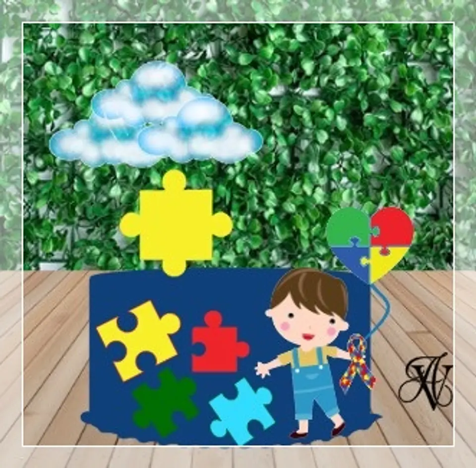 Arquivo de Corte Topo de Bolo Autismo 3 1