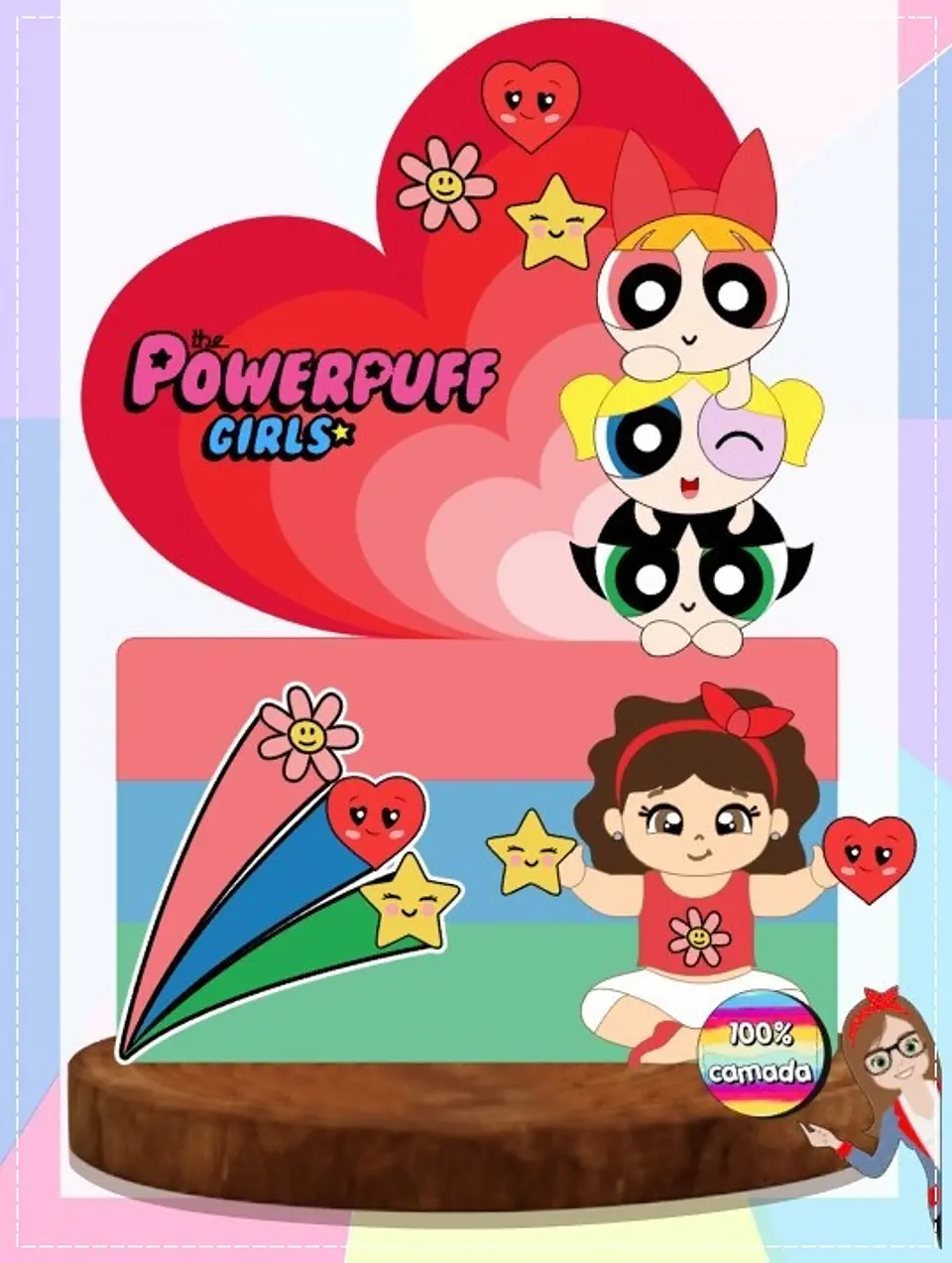Arquivo de Corte Topo de Bolo As Meninas Superpoderosas 6 1