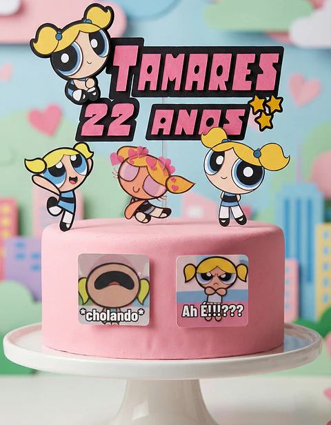 Arquivo de Corte Topo de Bolo As Meninas Superpoderosas 3