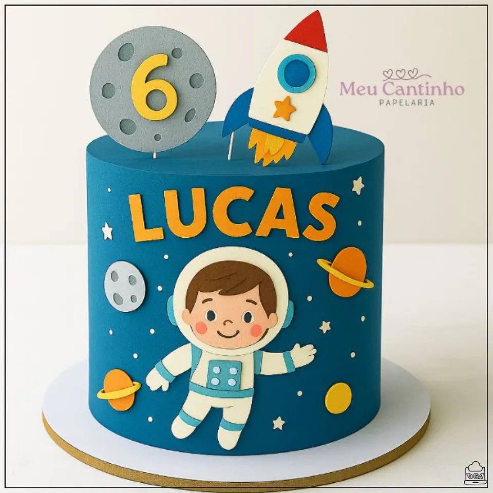 Arquivo de Corte Topo de Bolo Astronauta 32 1
