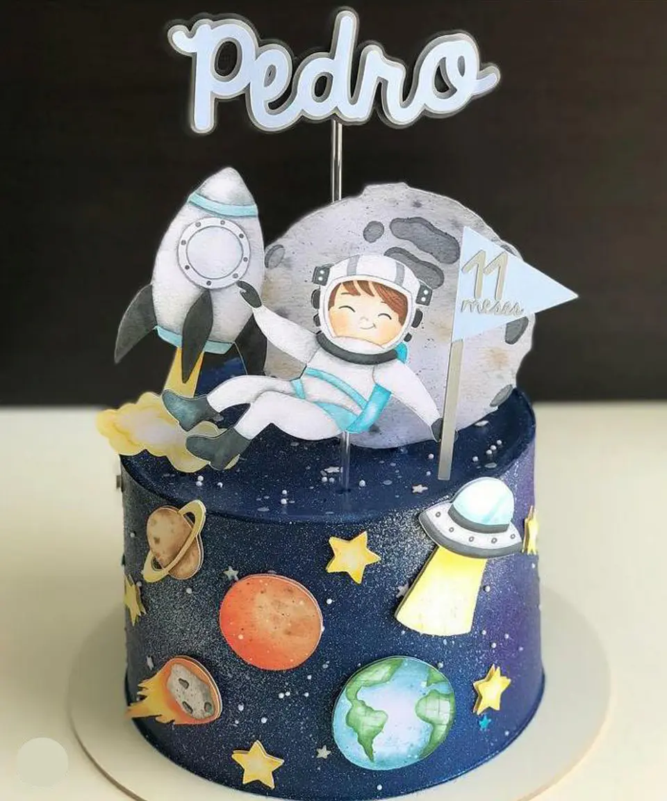 Arquivo de Corte Topo de Bolo Astronauta 13 1