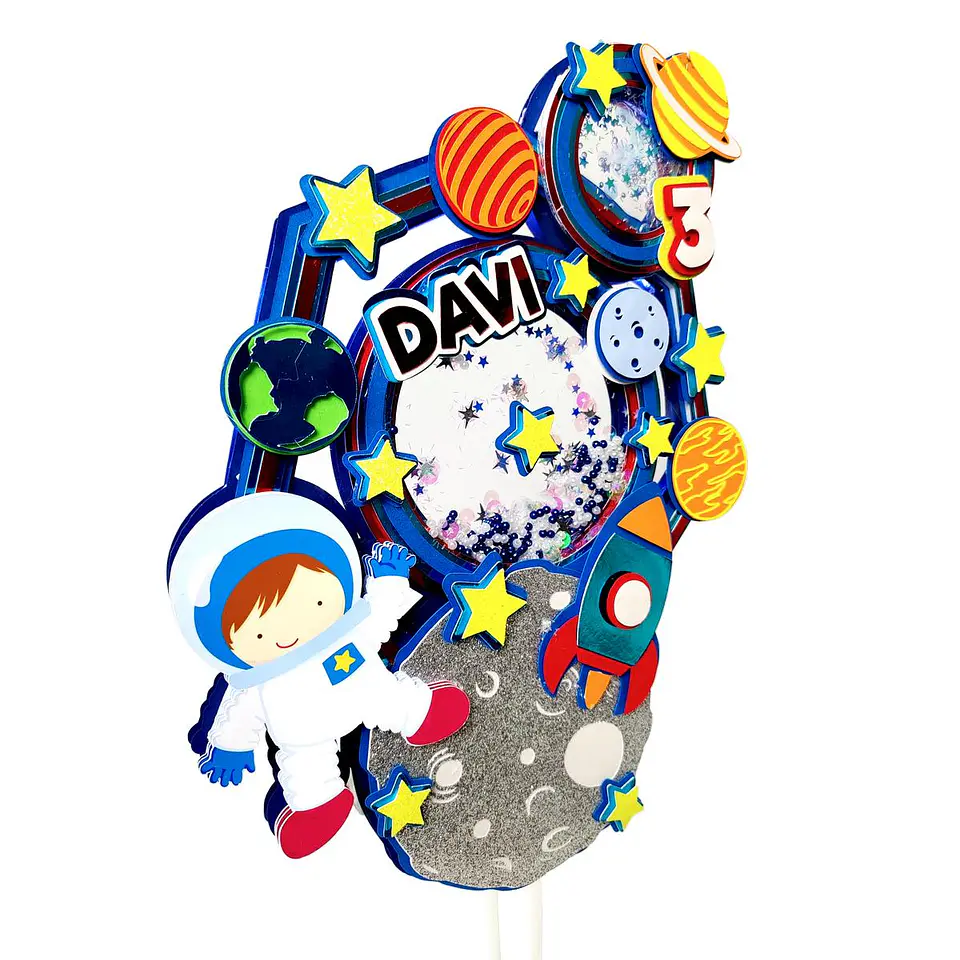 Arquivo de Corte Topo de Bolo Astronauta 1 1