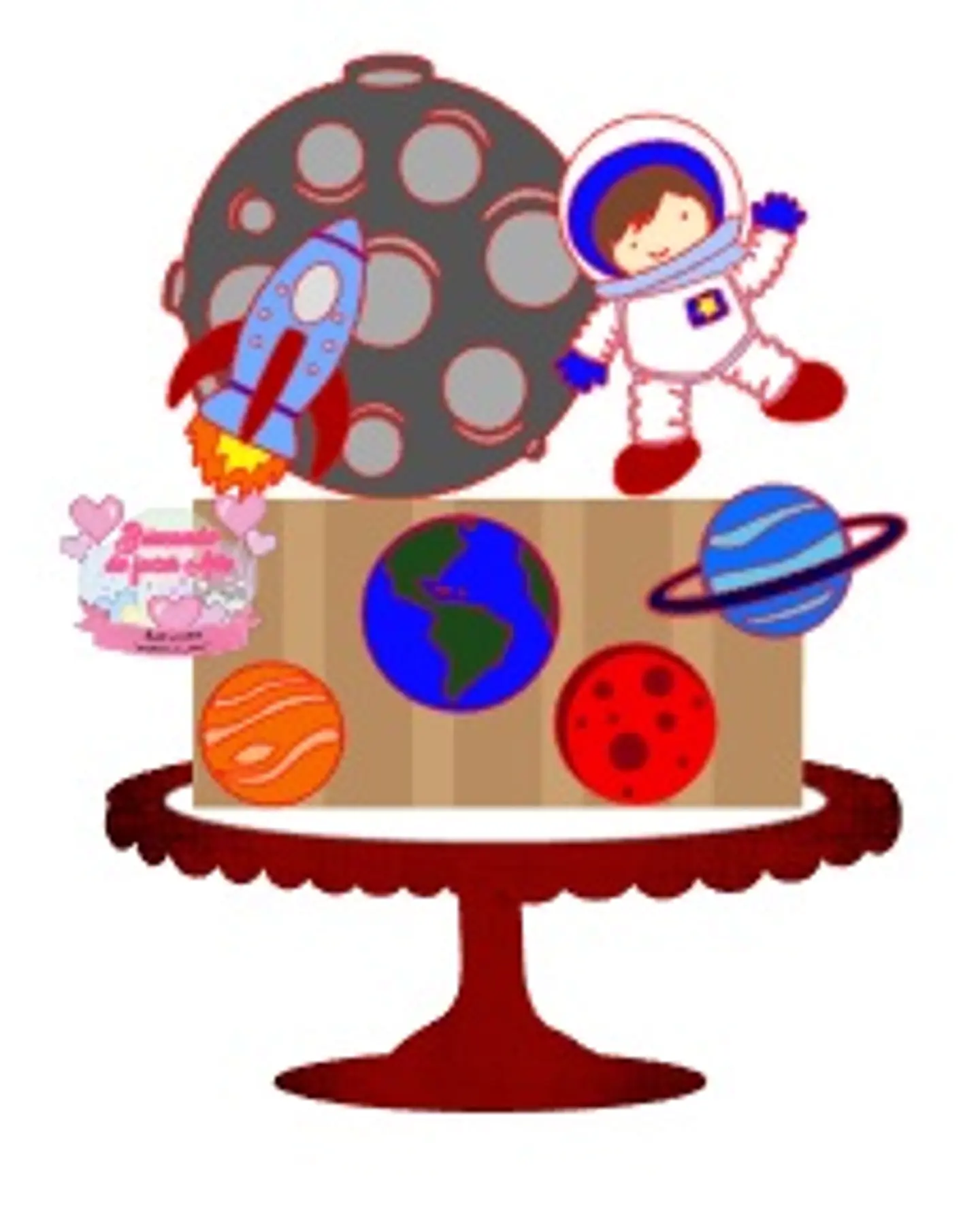 Arquivo de Corte Topo de Bolo Astronauta 9 1