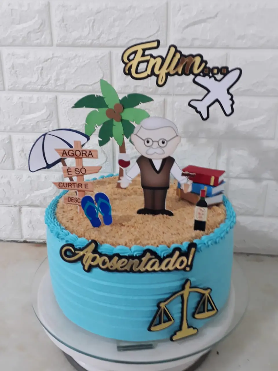 Arquivo de Corte Topo de Bolo Aposentei 2 1