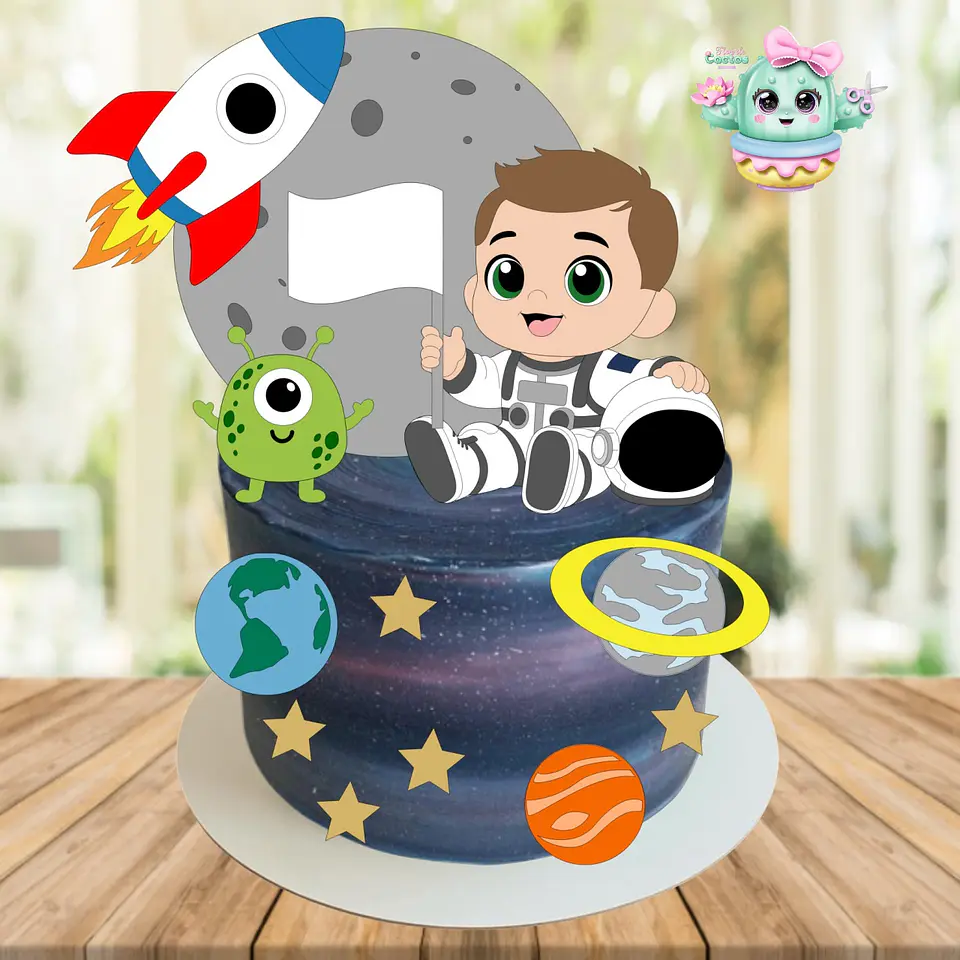 Arquivo de Corte Topo de Bolo Astronauta 29 1