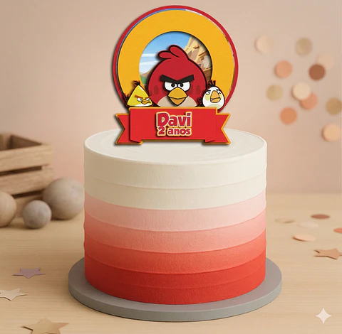 Arquivo de Corte Topo de Bolo Angry Birds 3