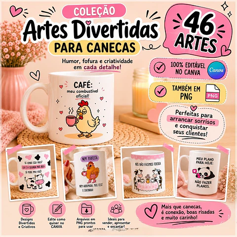 Sublimação - Canecas Artes Diversas
