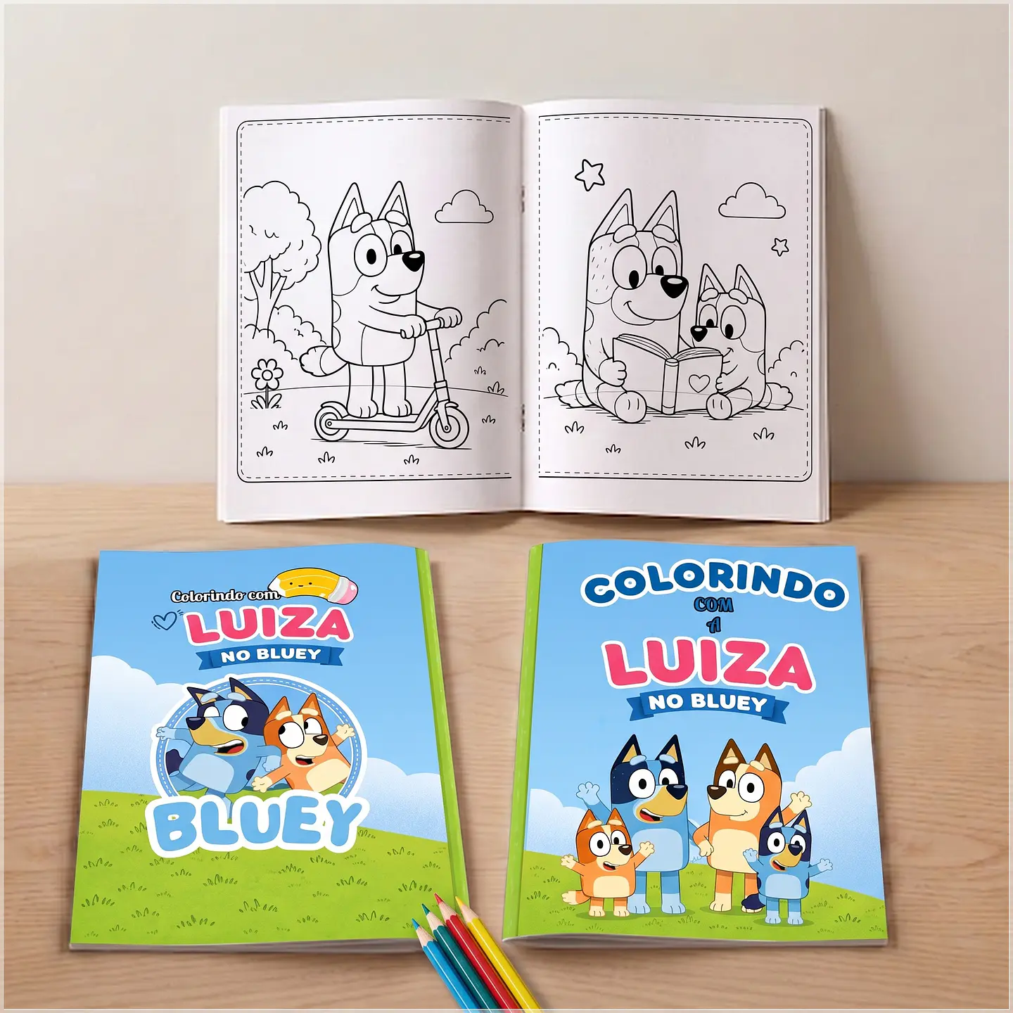 Arquivo de Corte - Revista de Colorir Bluey 1