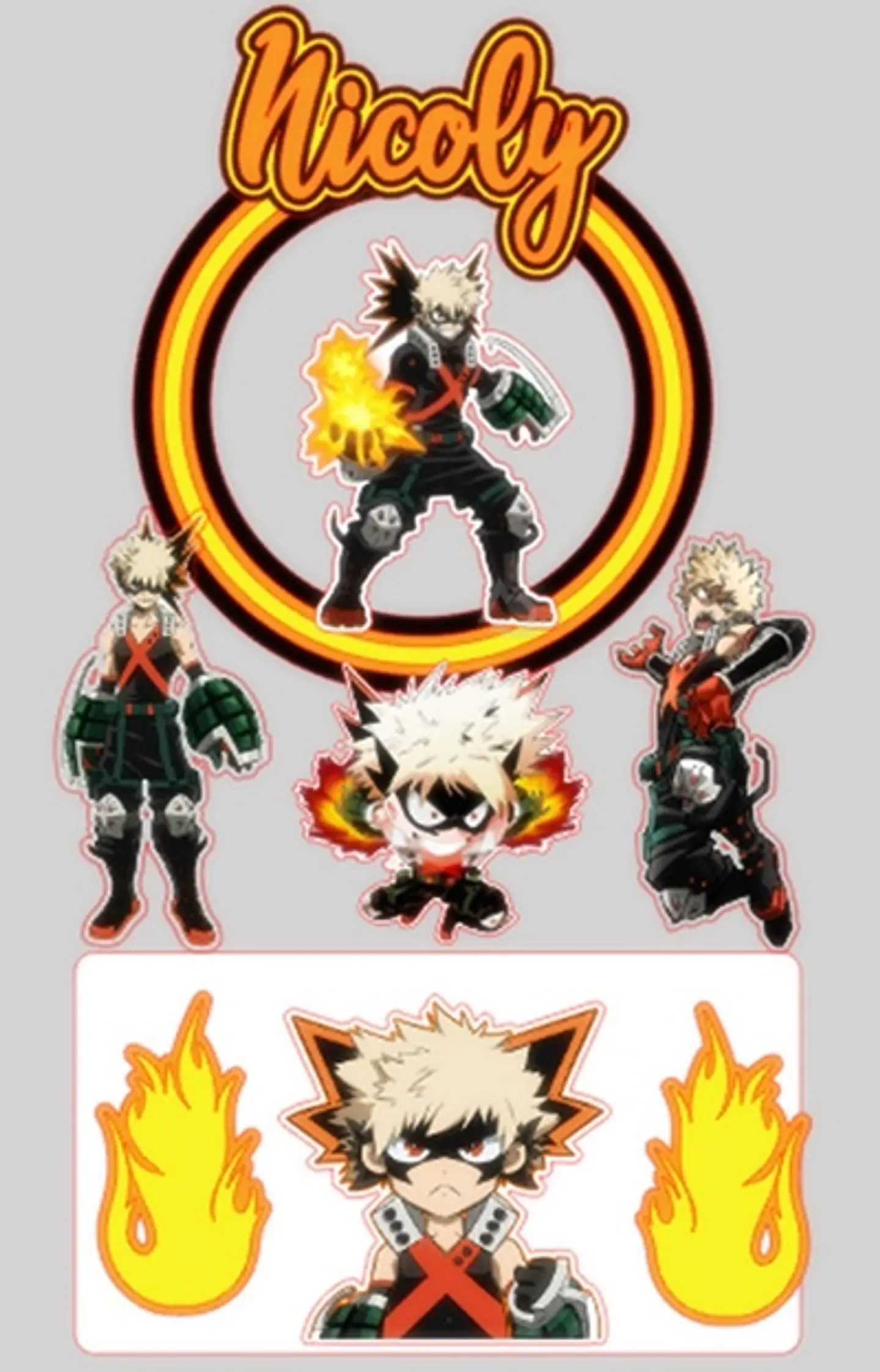 Arquivo de Corte Topo de Bolo Anime 4 1