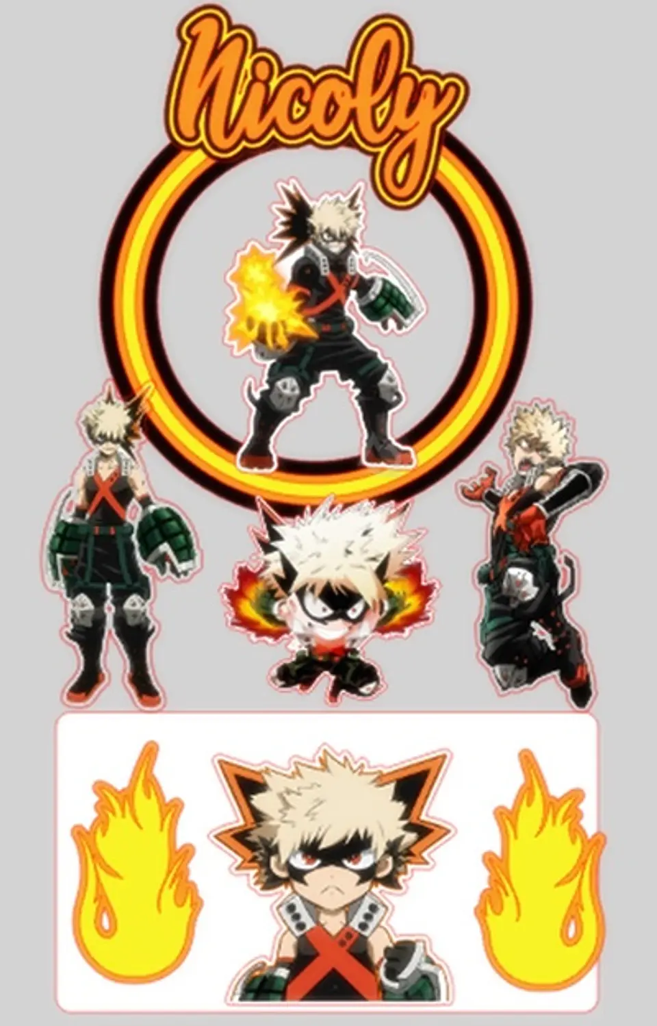 Arquivo de Corte Topo de Bolo Anime 4 1