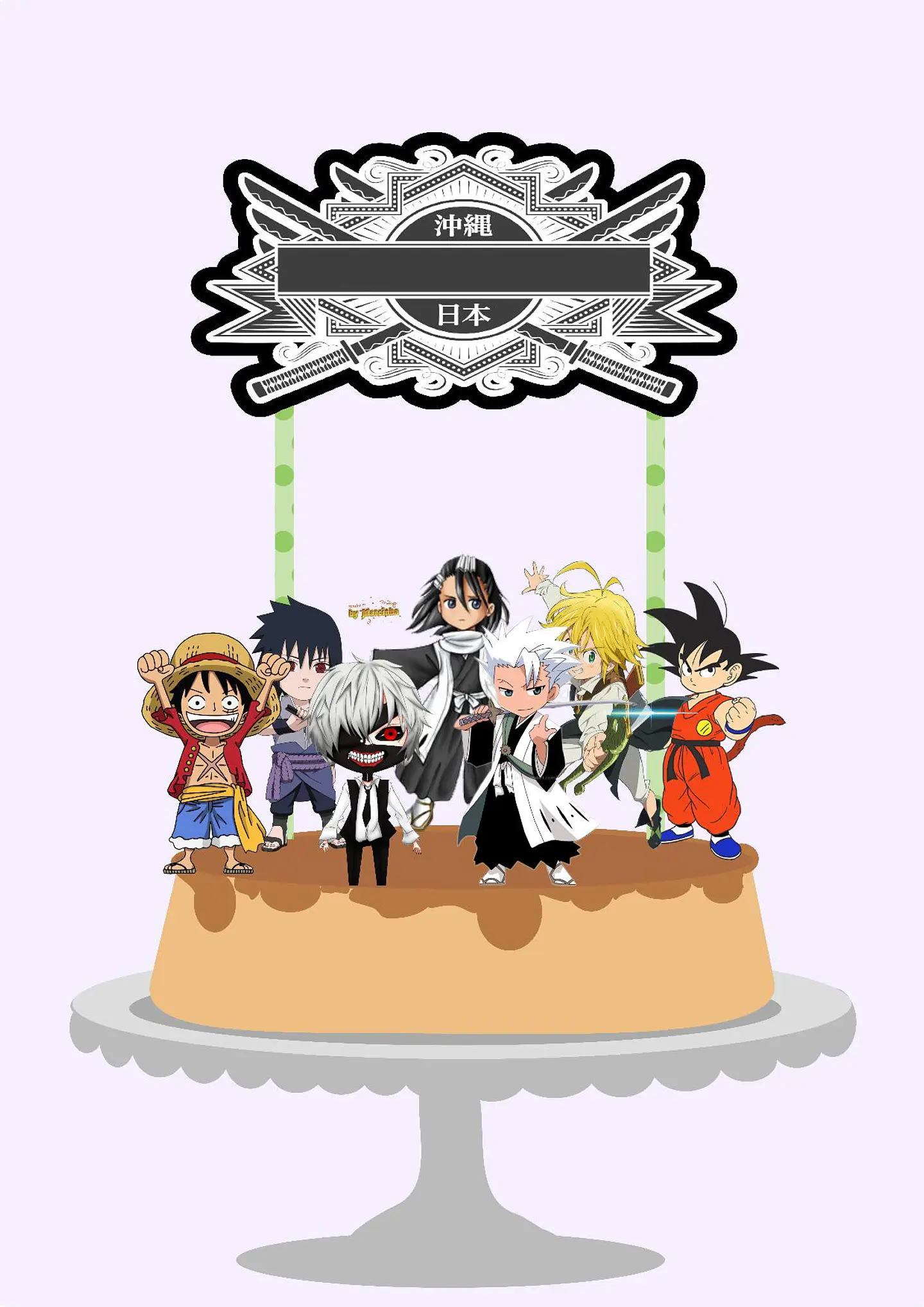 Arquivo de Corte Topo de Bolo Anime 1 1