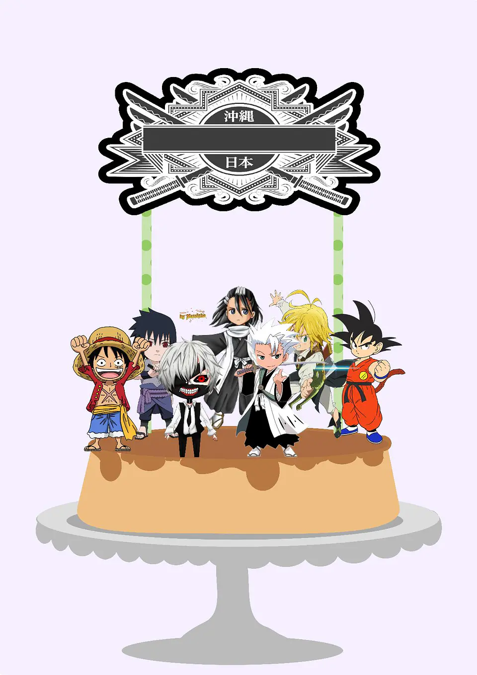 Arquivo de Corte Topo de Bolo Anime 1 1