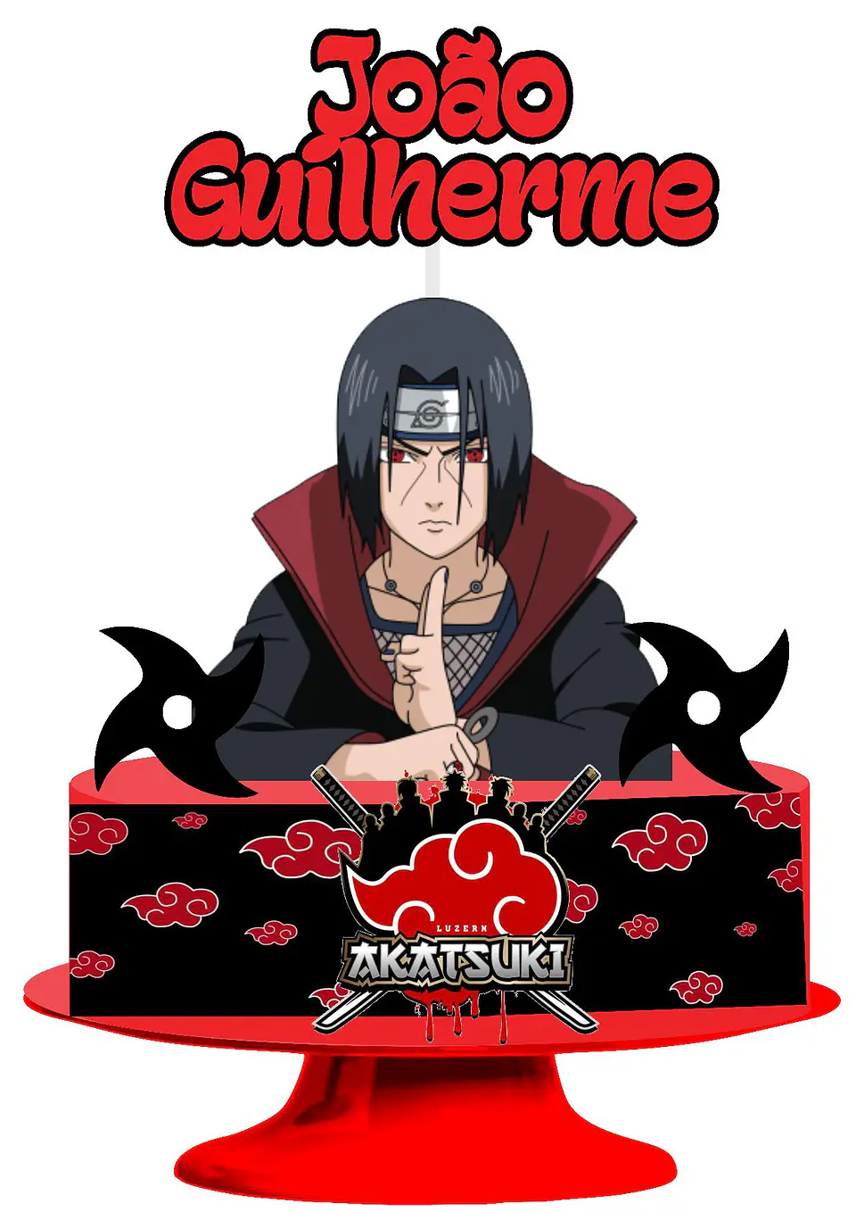 Arquivo de Corte Topo de Bolo Akatsuki 6 1