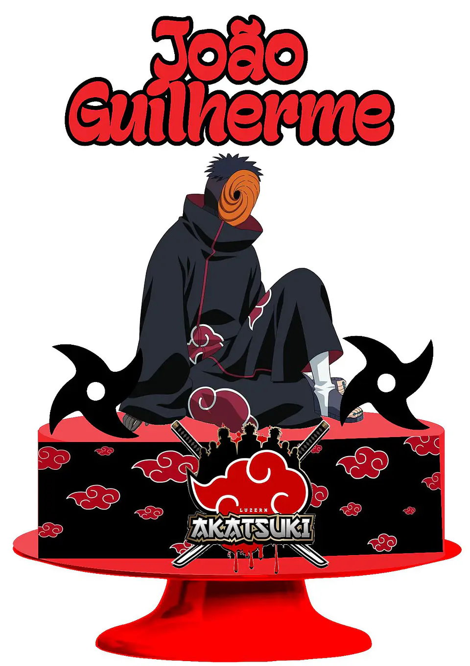 Arquivo de Corte Topo de Bolo Akatsuki 4 1