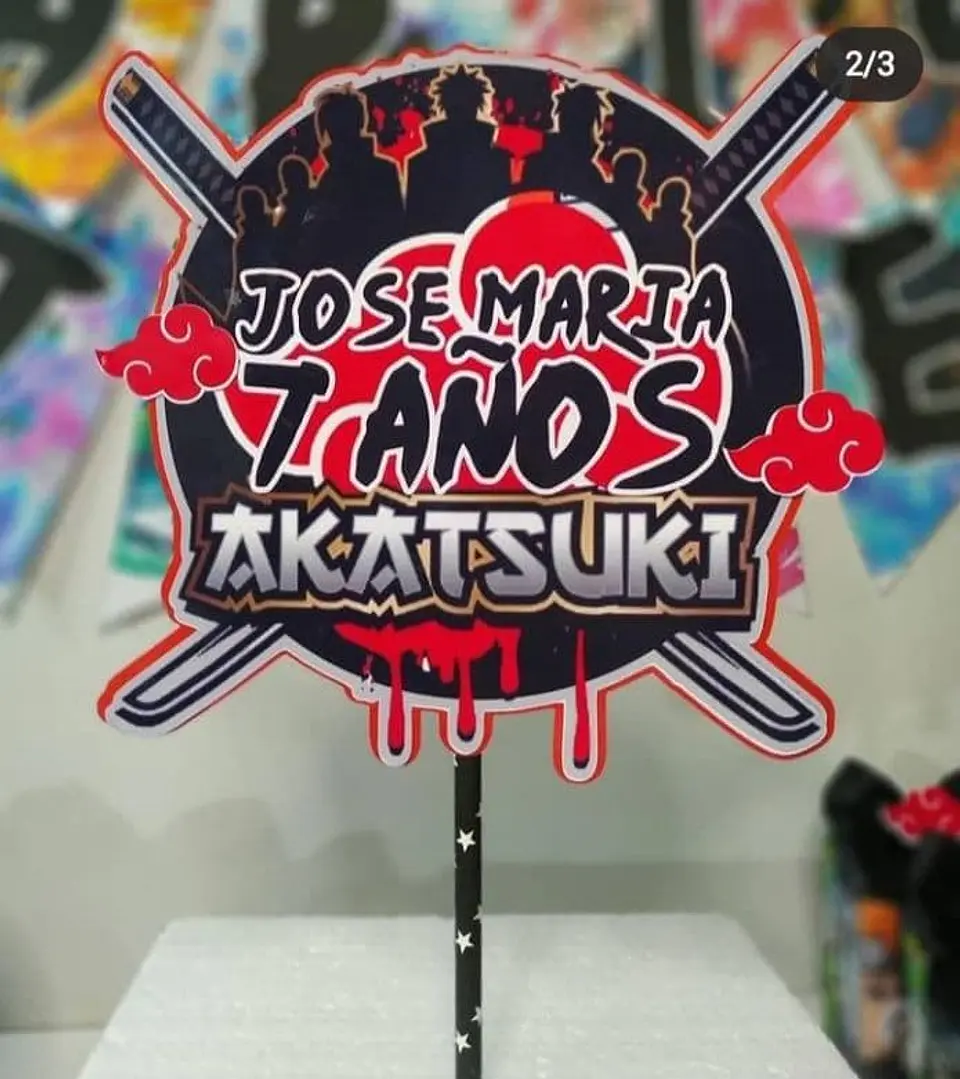 Arquivo de Corte Topo de Bolo Akatsuki 3 1