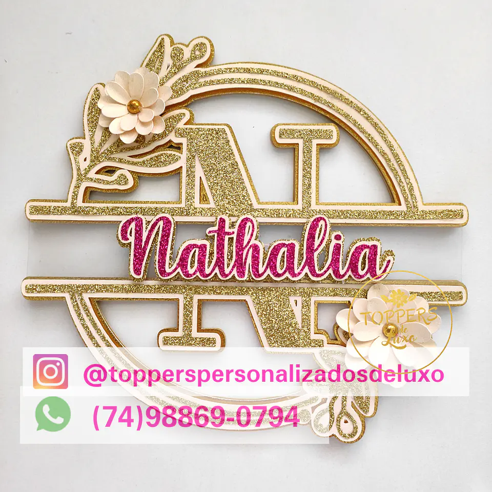 Arquivo de Corte Topo de Bolo Alfabeto 2 1