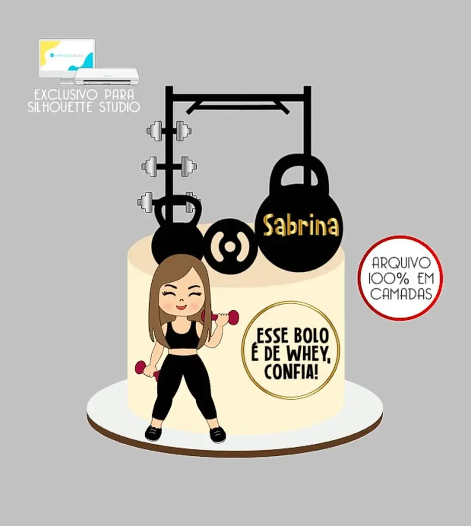 Arquivo de Corte Topo de Bolo Academia 15 1