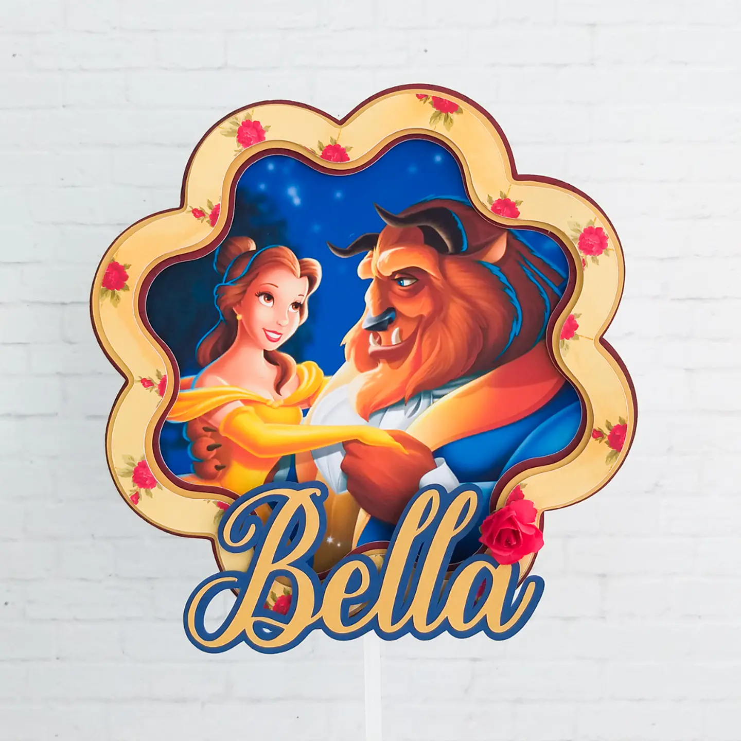 Arquivo de Corte Topo de Bolo A Bela e A Fera 5 1