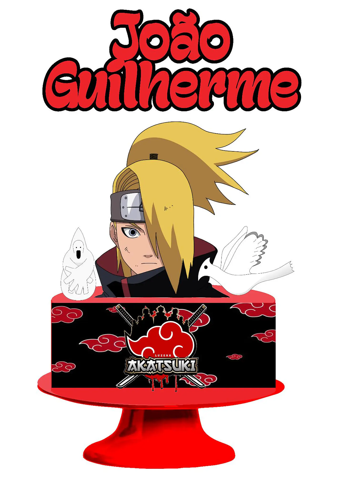Arquivo de Corte Topo de Bolo Akatsuki 5 1