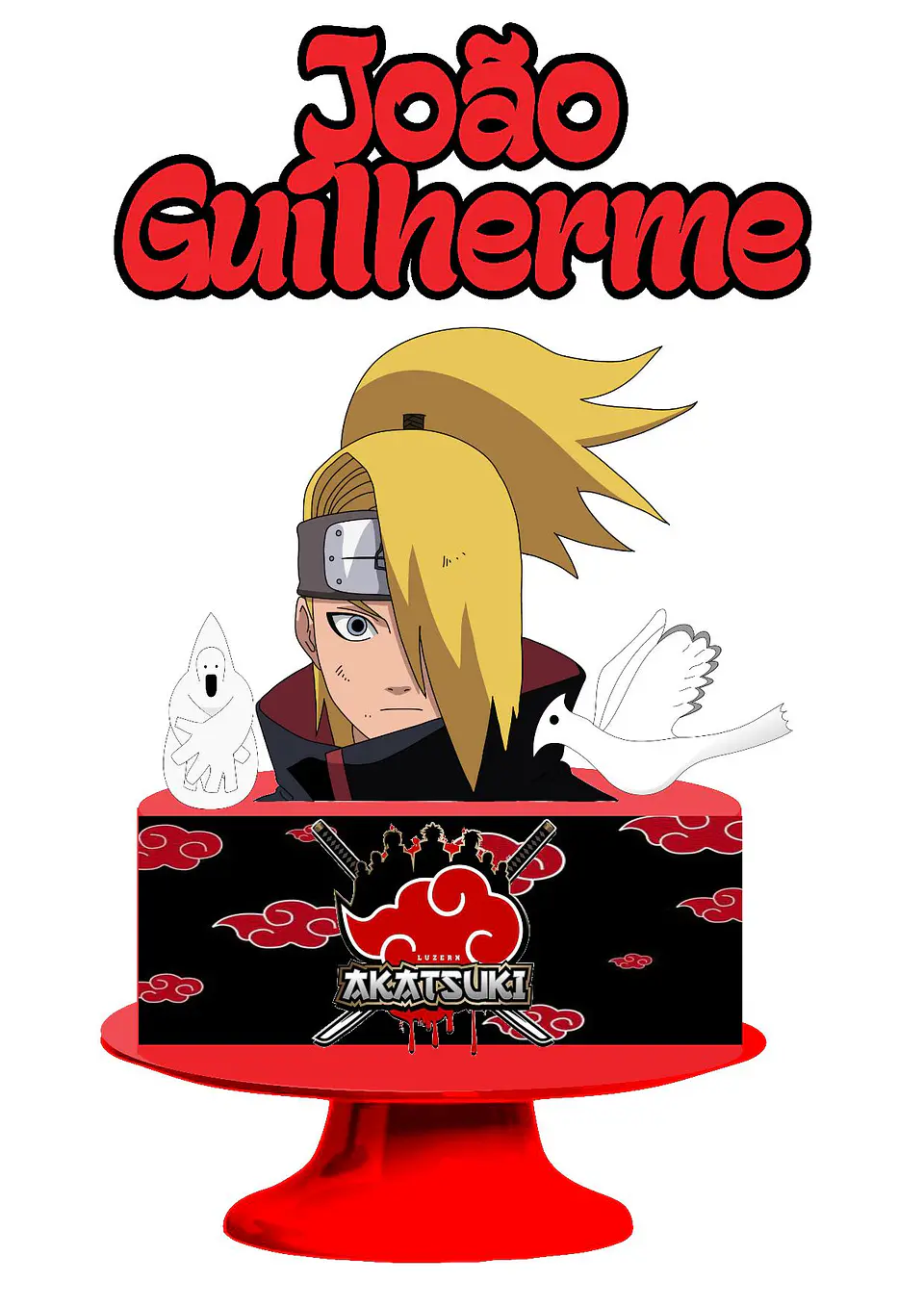 Arquivo de Corte Topo de Bolo Akatsuki 5 1