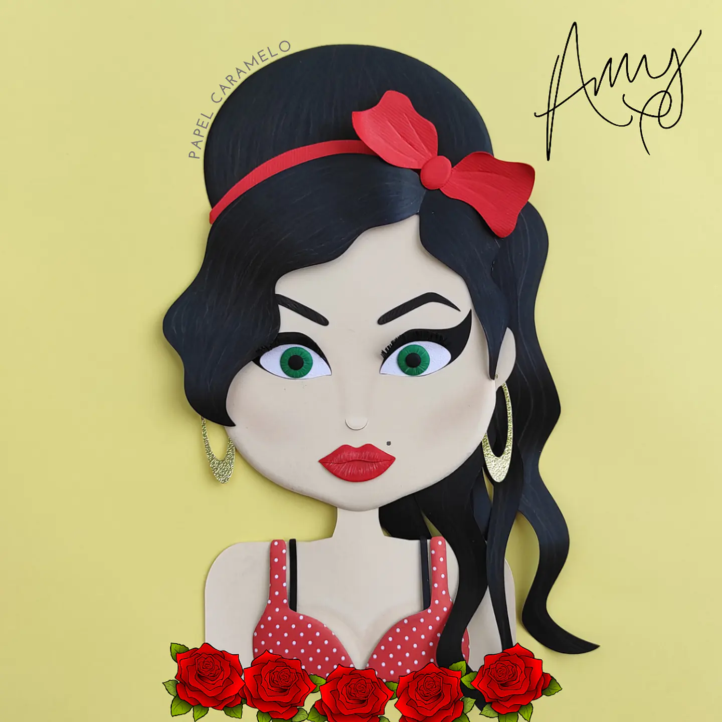 Arquivo de Corte Topo de Bolo Amy Winehouse 1 1