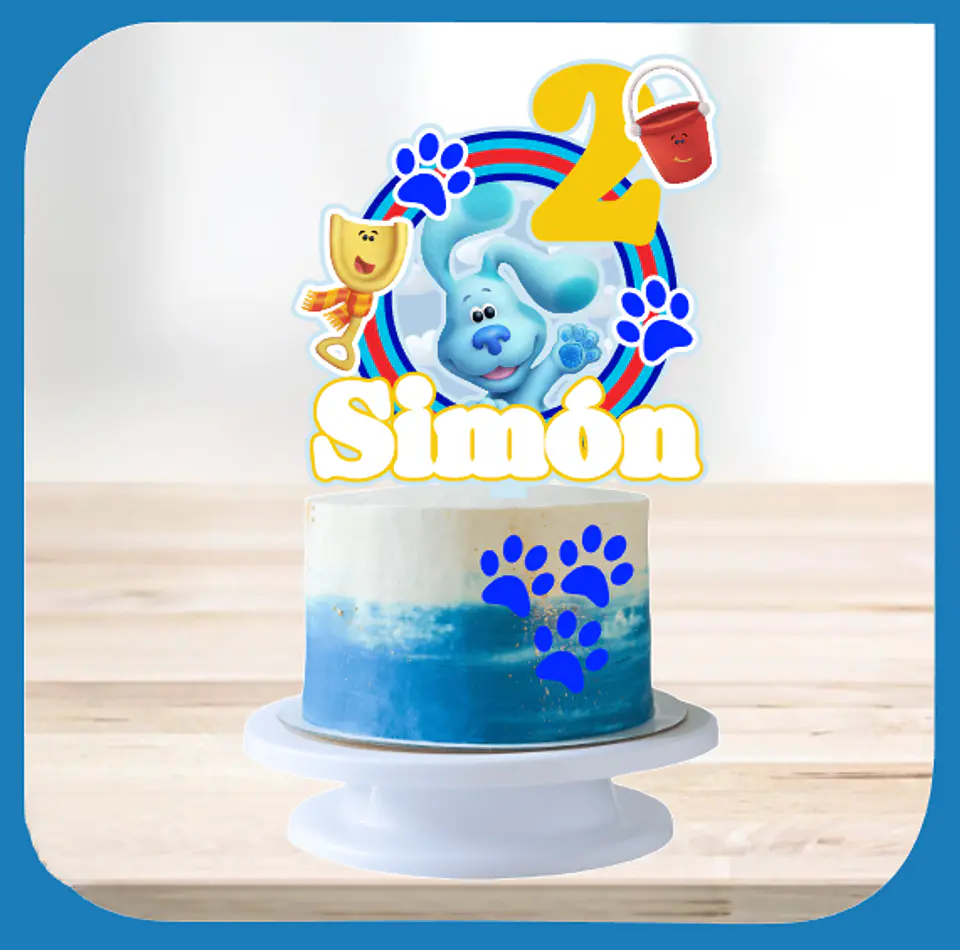 Arquivo de Corte Topo de Bolo As Pistas de Blue Simon 5 1
